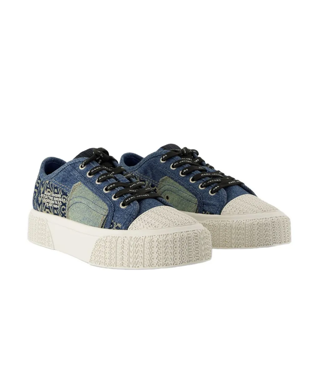 Round-Toe Low-Top Sneakers