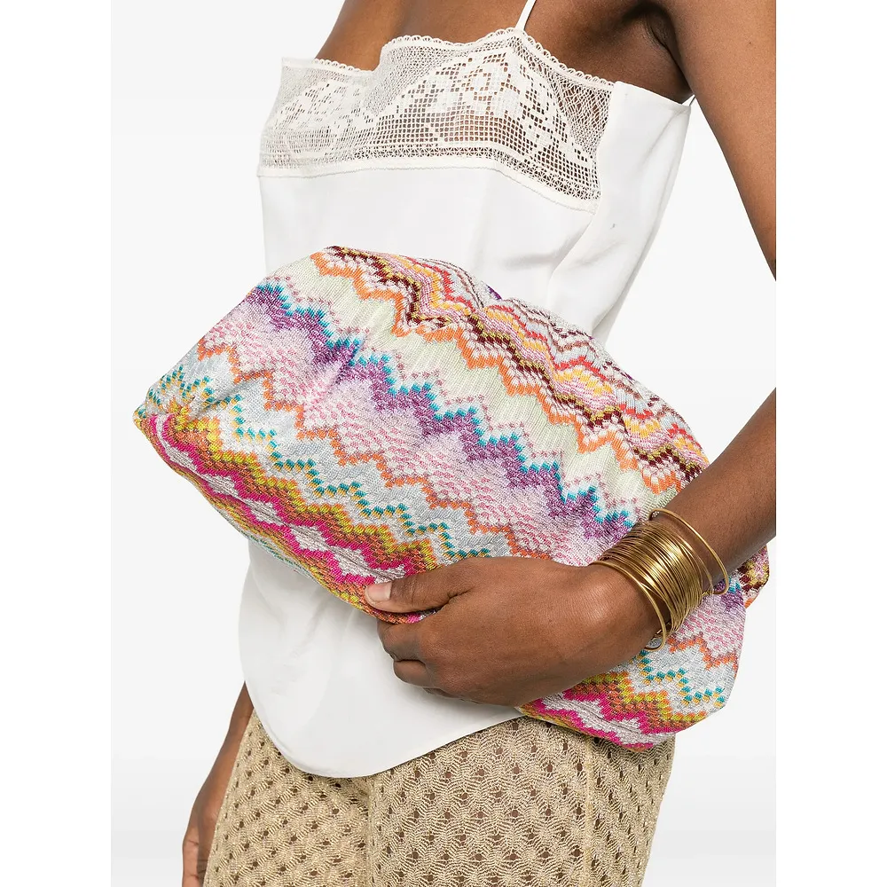 Missoni Zigzag Knit Lurex Handbag