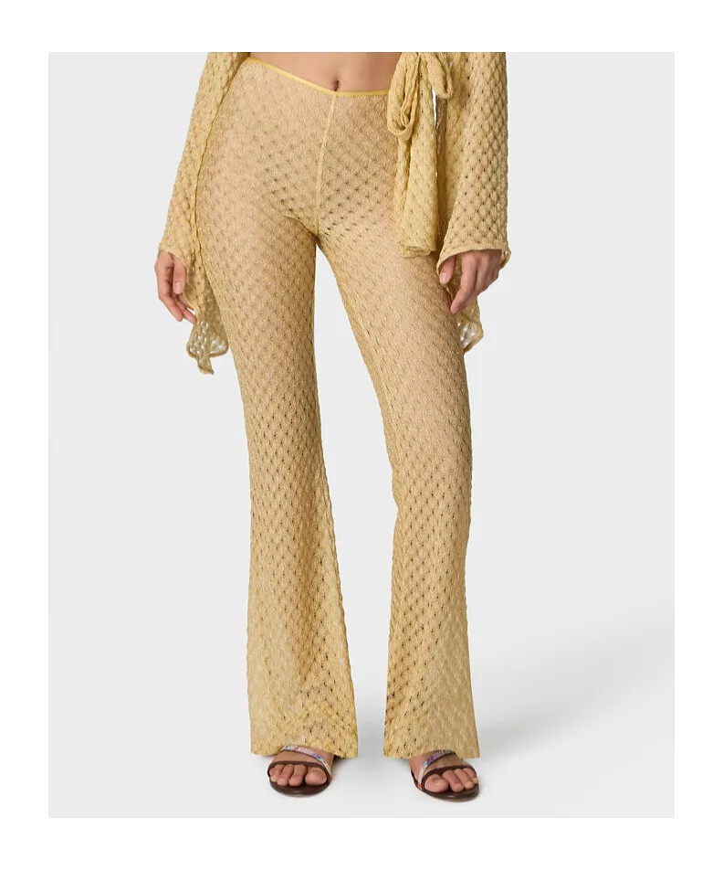 Pattern Knitted Beach Pants