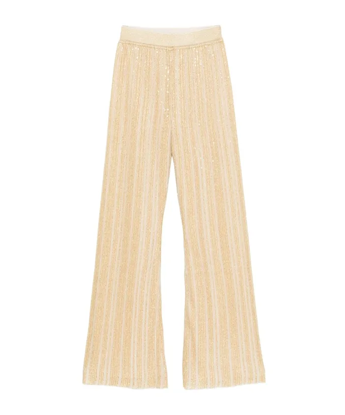 Sequin-Embellished Trousers