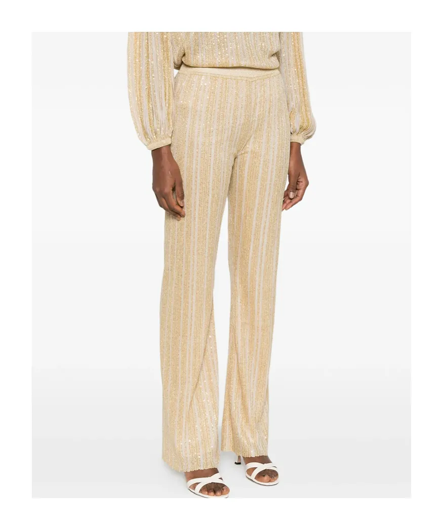 Sequin-Embellished Trousers