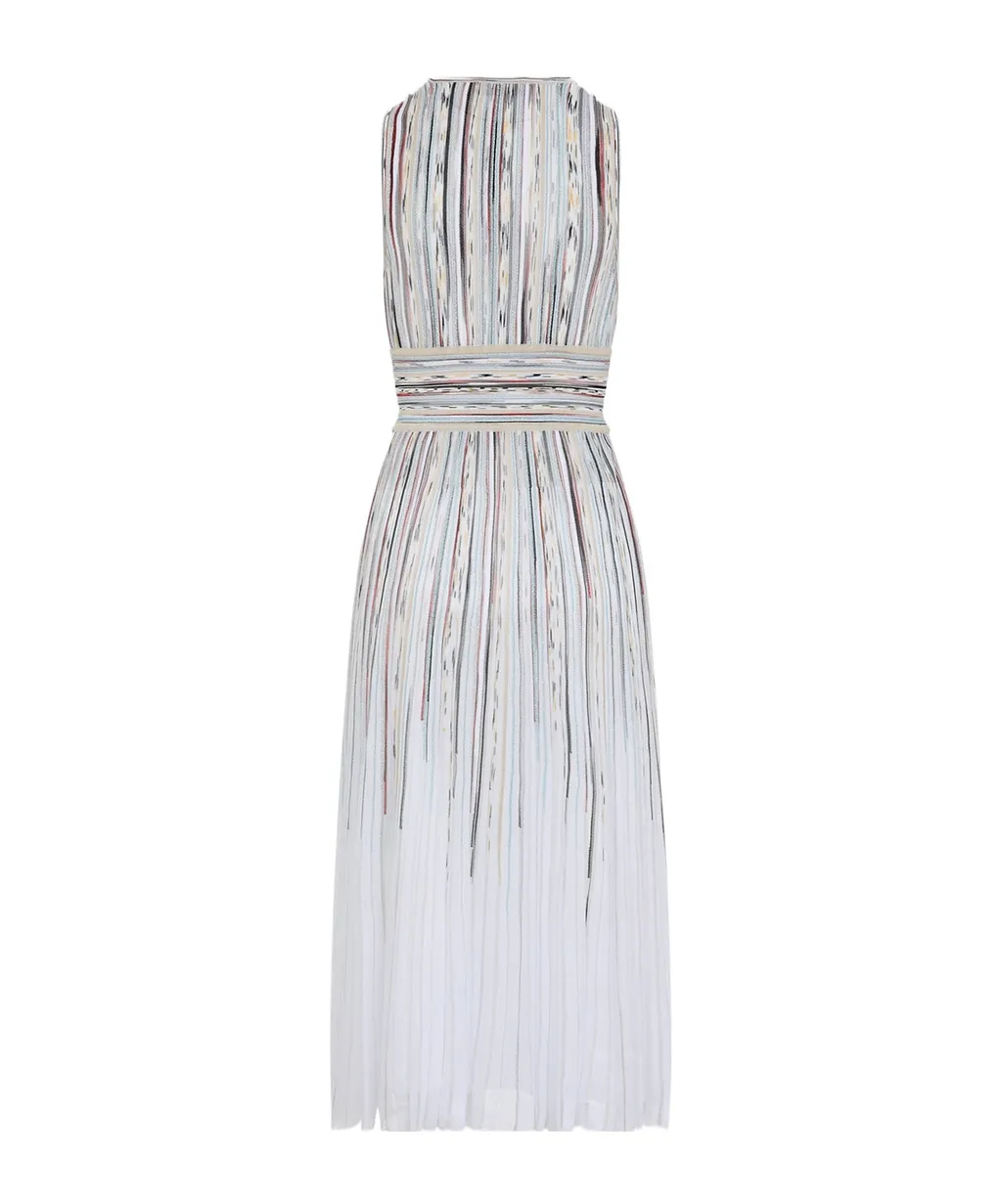 Missoni Sleeveless Flame-Effect Lamé Gown