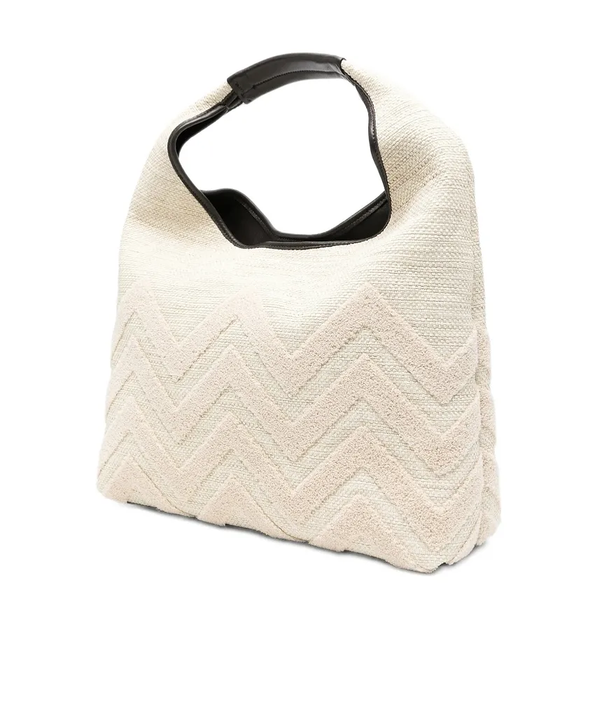 Zigzag-Pattern Tote Bag