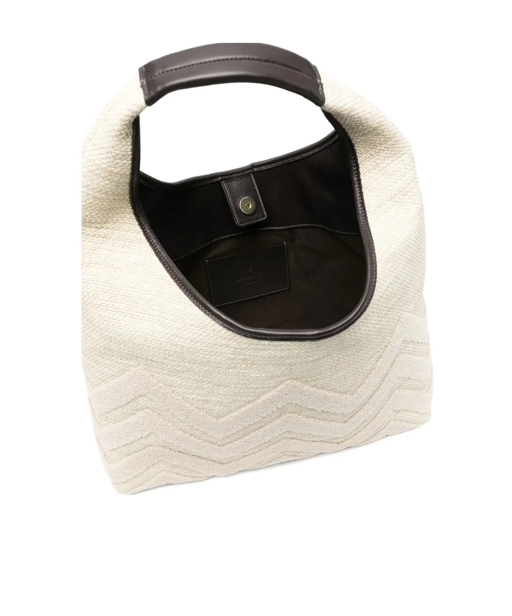Zigzag-Pattern Tote Bag