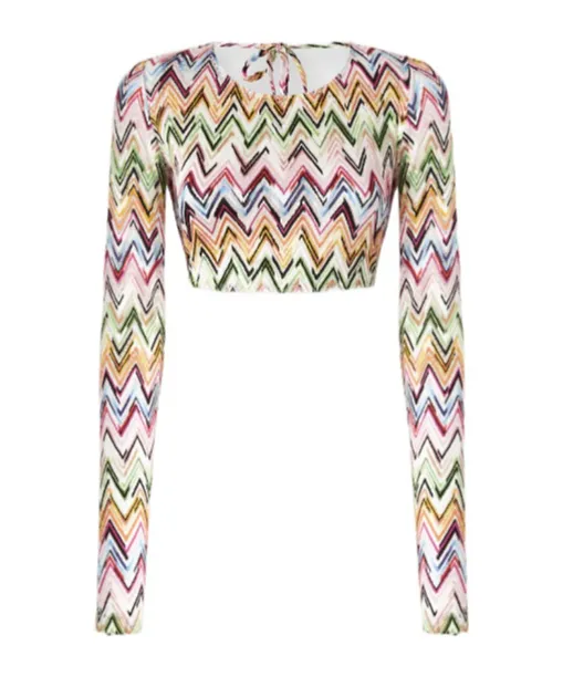 Missoni Zigzag Motif Crop Top