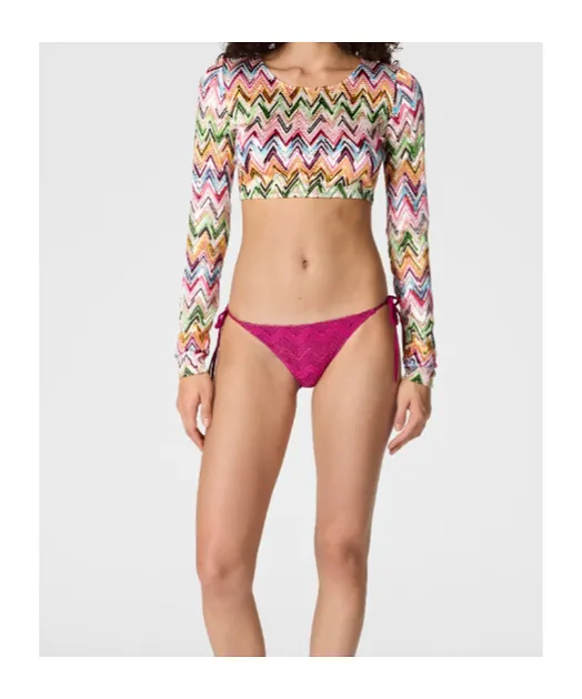 Missoni Zigzag Motif Crop Top