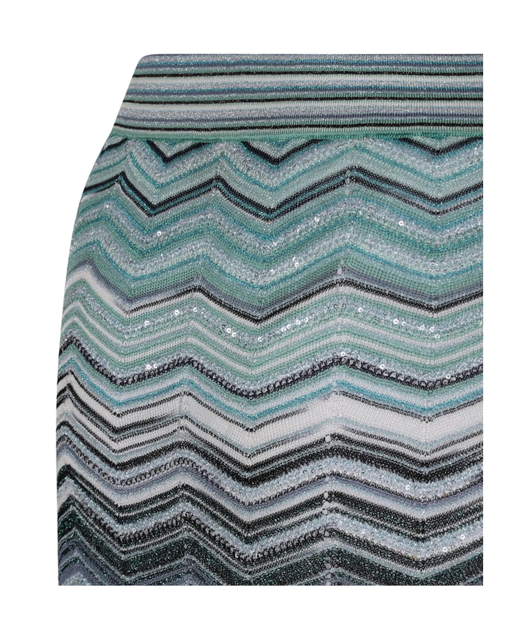 Zigzag-Pattern Skirt
