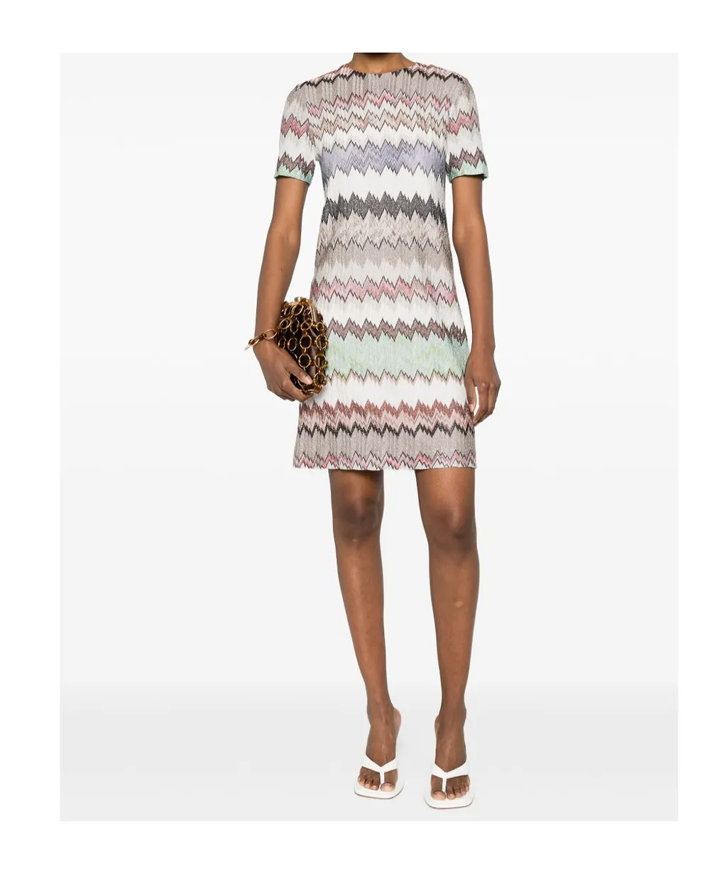 Missoni Short-Sleeve Mini Dress