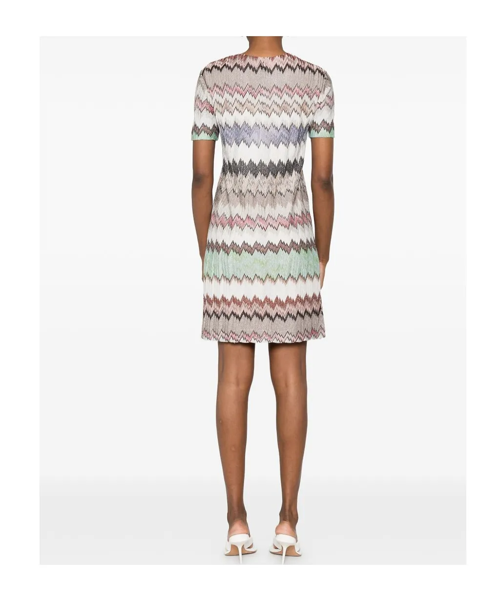 Missoni Short-Sleeve Mini Dress
