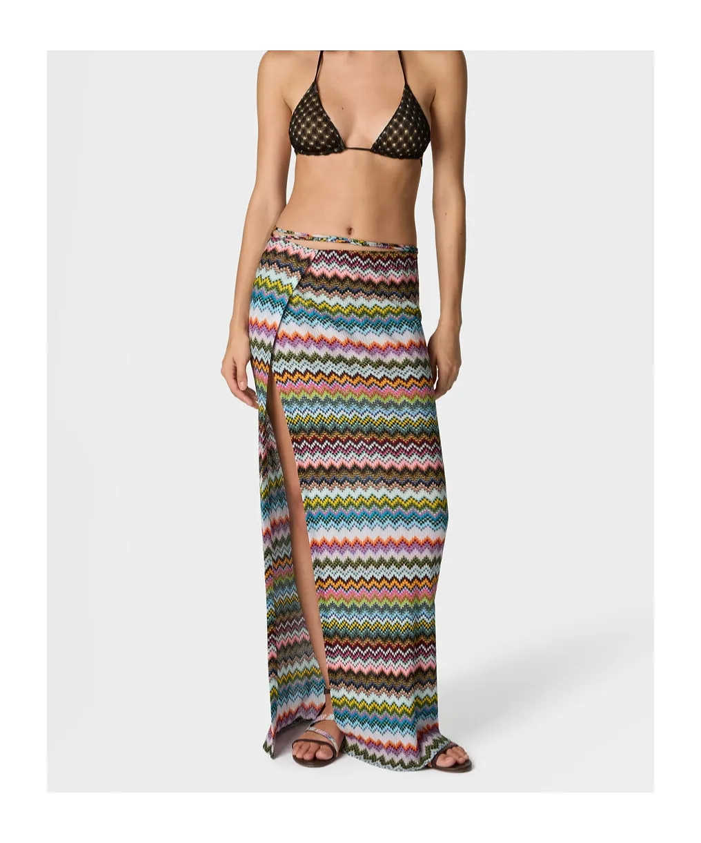 Missoni Zigzag Knit Beach Skirt