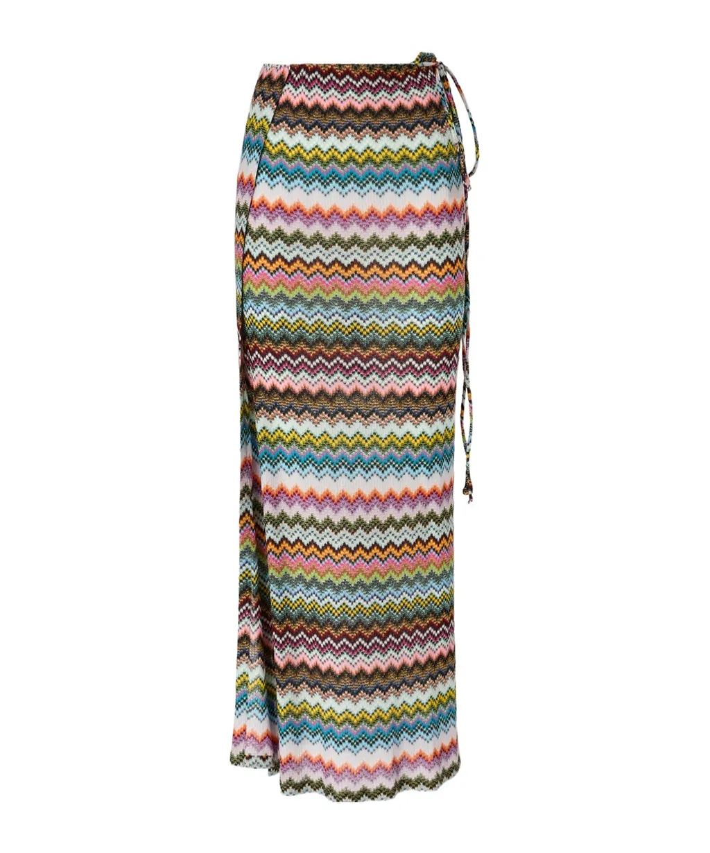 Missoni Zigzag Knit Beach Skirt