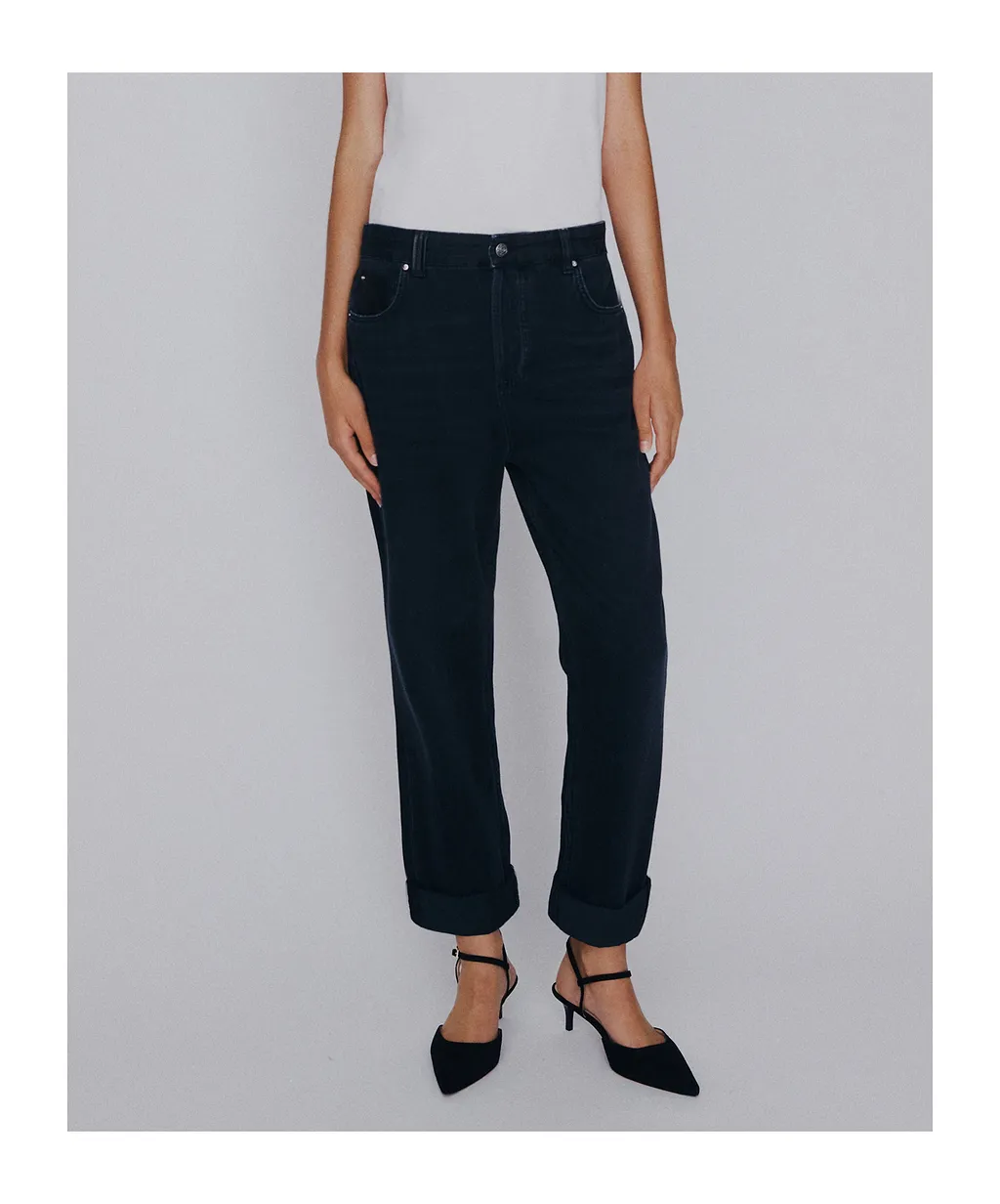 Denim Tomboy Jeans - Black