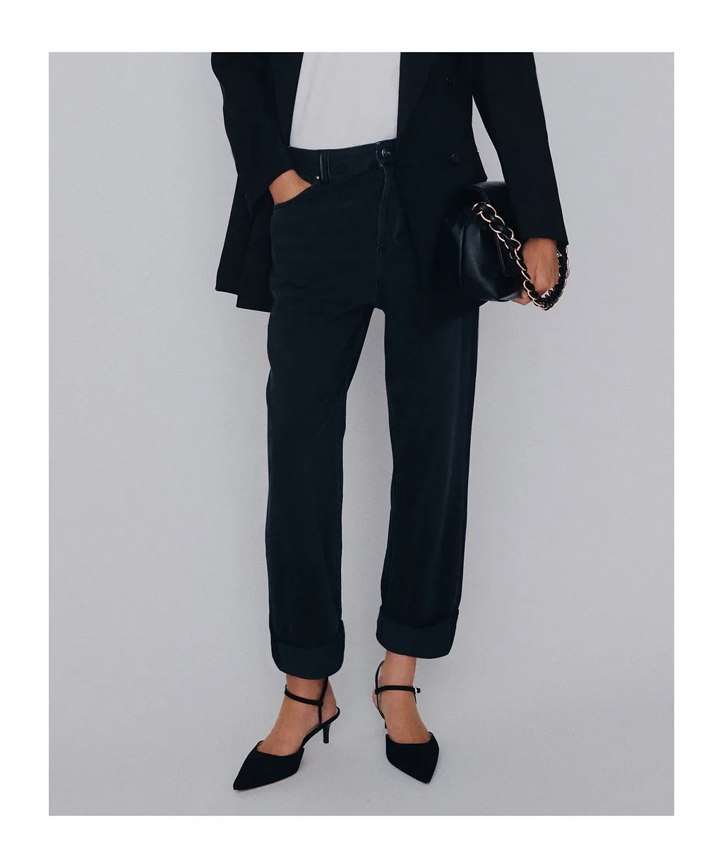 Denim Tomboy Jeans - Black