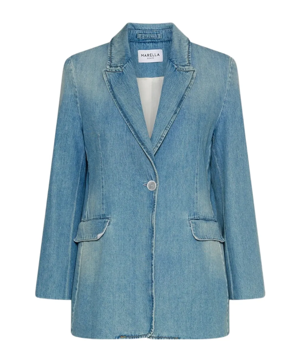 Light Denim Blazer - Blue Jeans