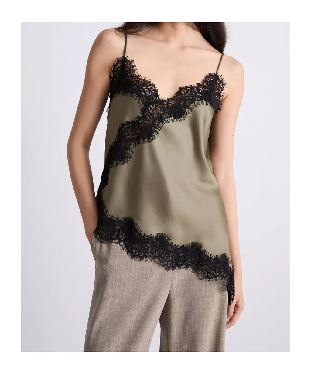 Lace Lingerie-Look Top