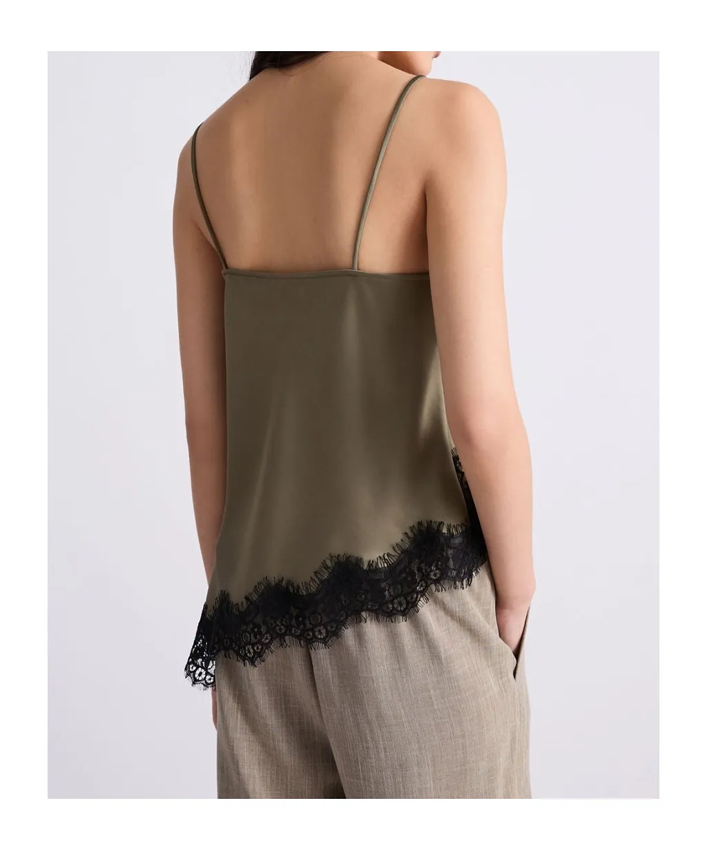 Lace Lingerie-Look Top