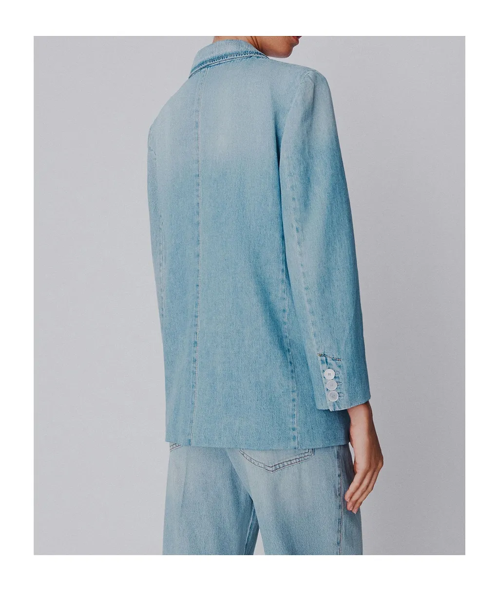 Light Denim Blazer - Blue Jeans