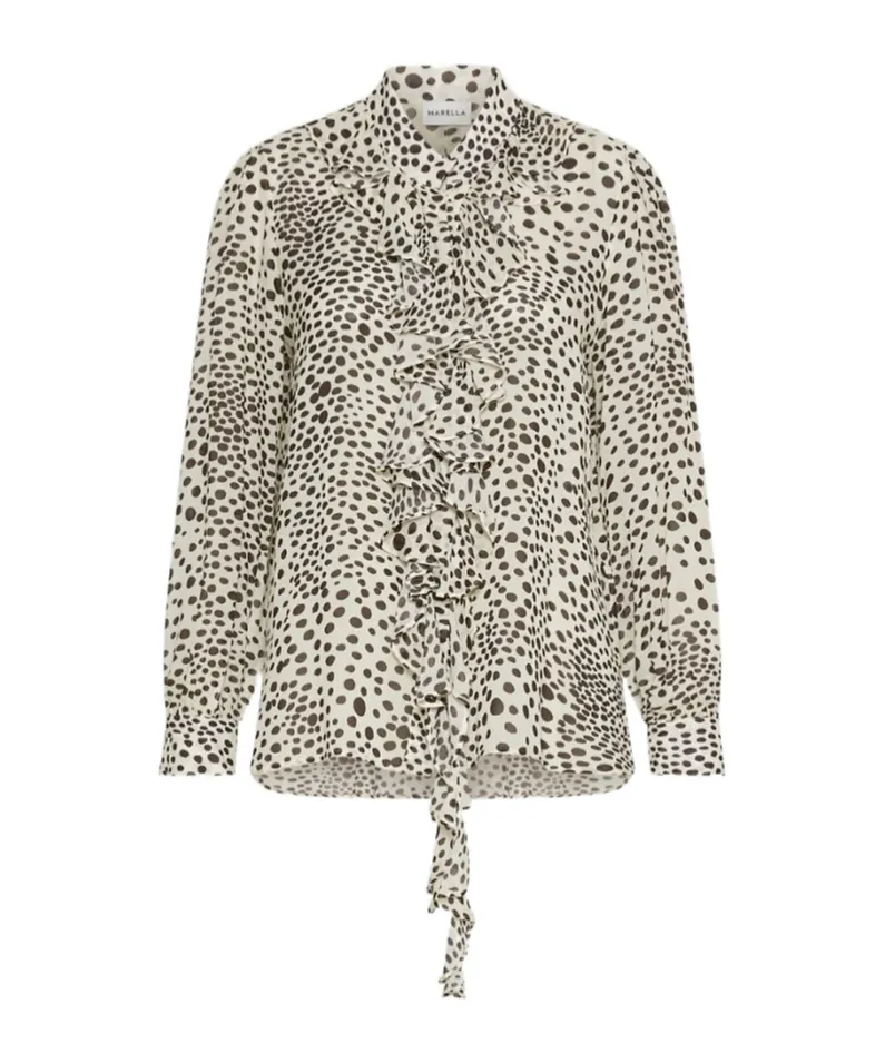 Ruched Georgette Shirt