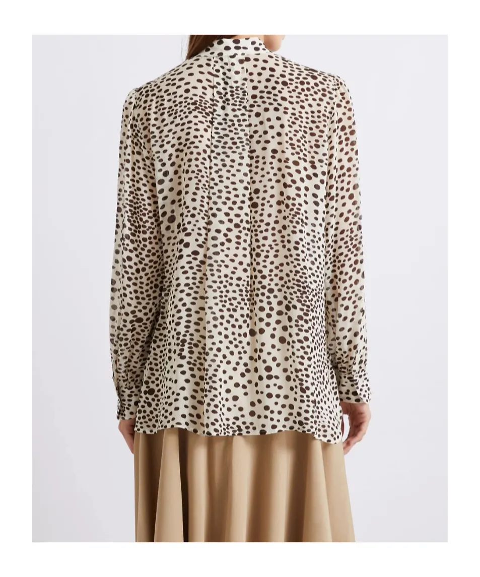 Ruched Georgette Shirt