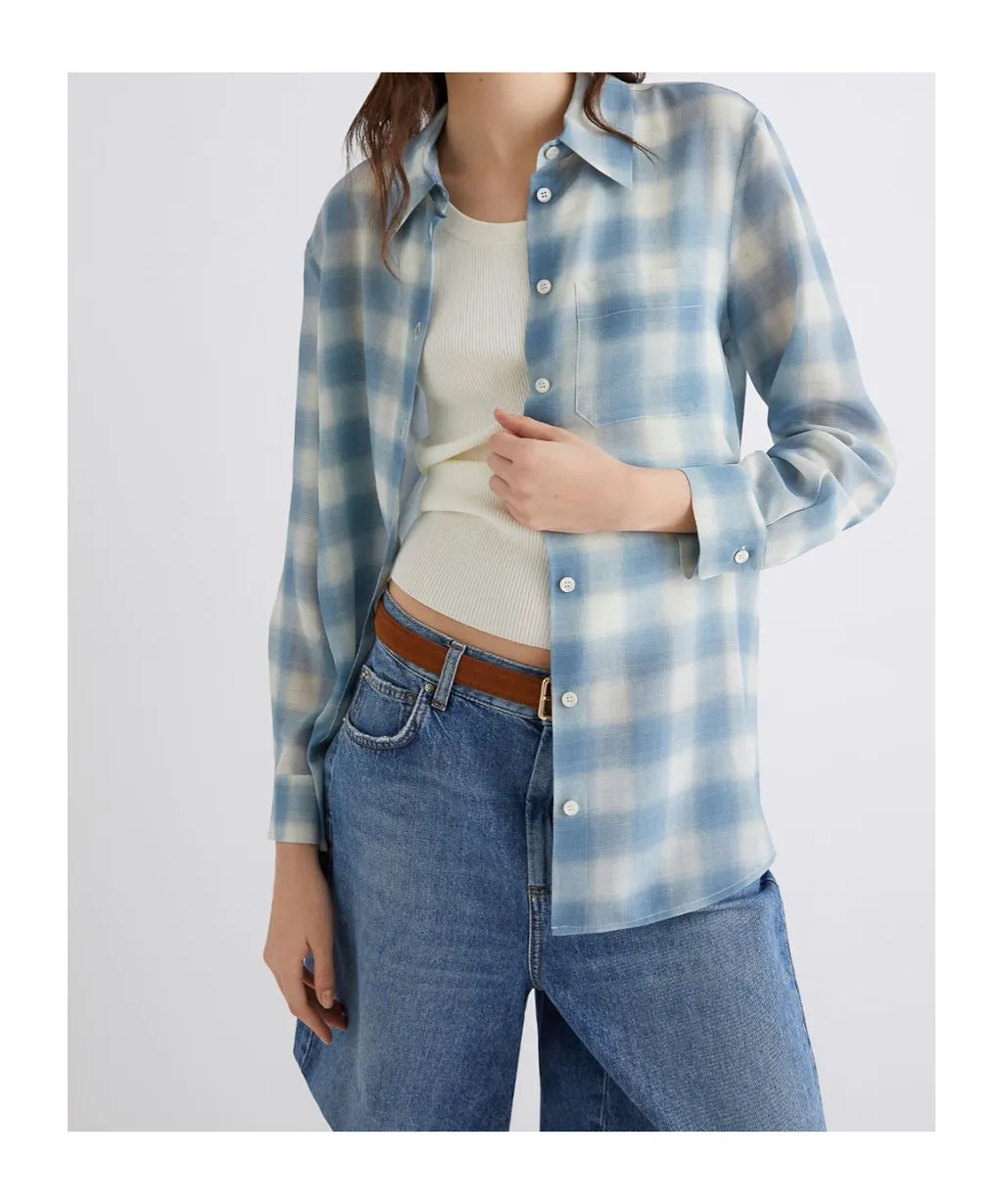 Pure Silk Crepe Shirt