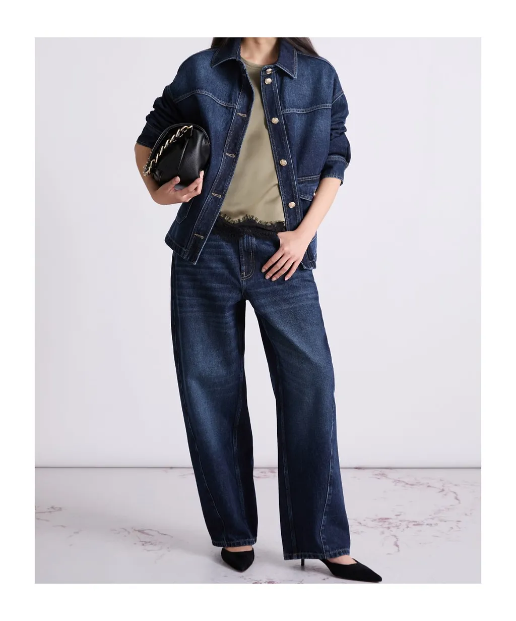 Satin T-Shirt With Lace Detail