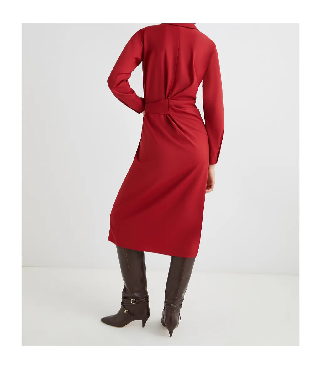 Shirt Dress With Side Buckle Detail