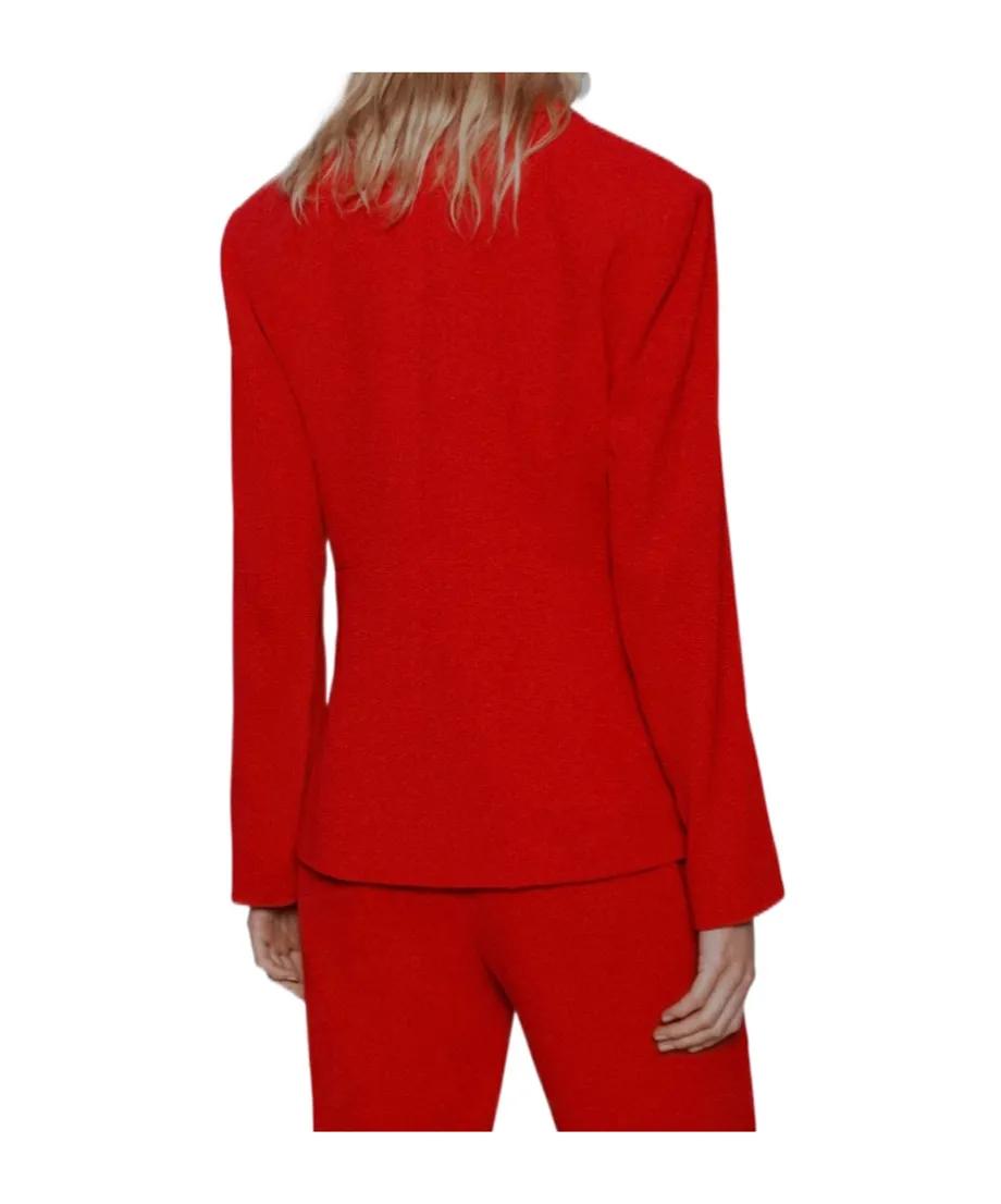 Semi-Fitted Envers Satin Blazer