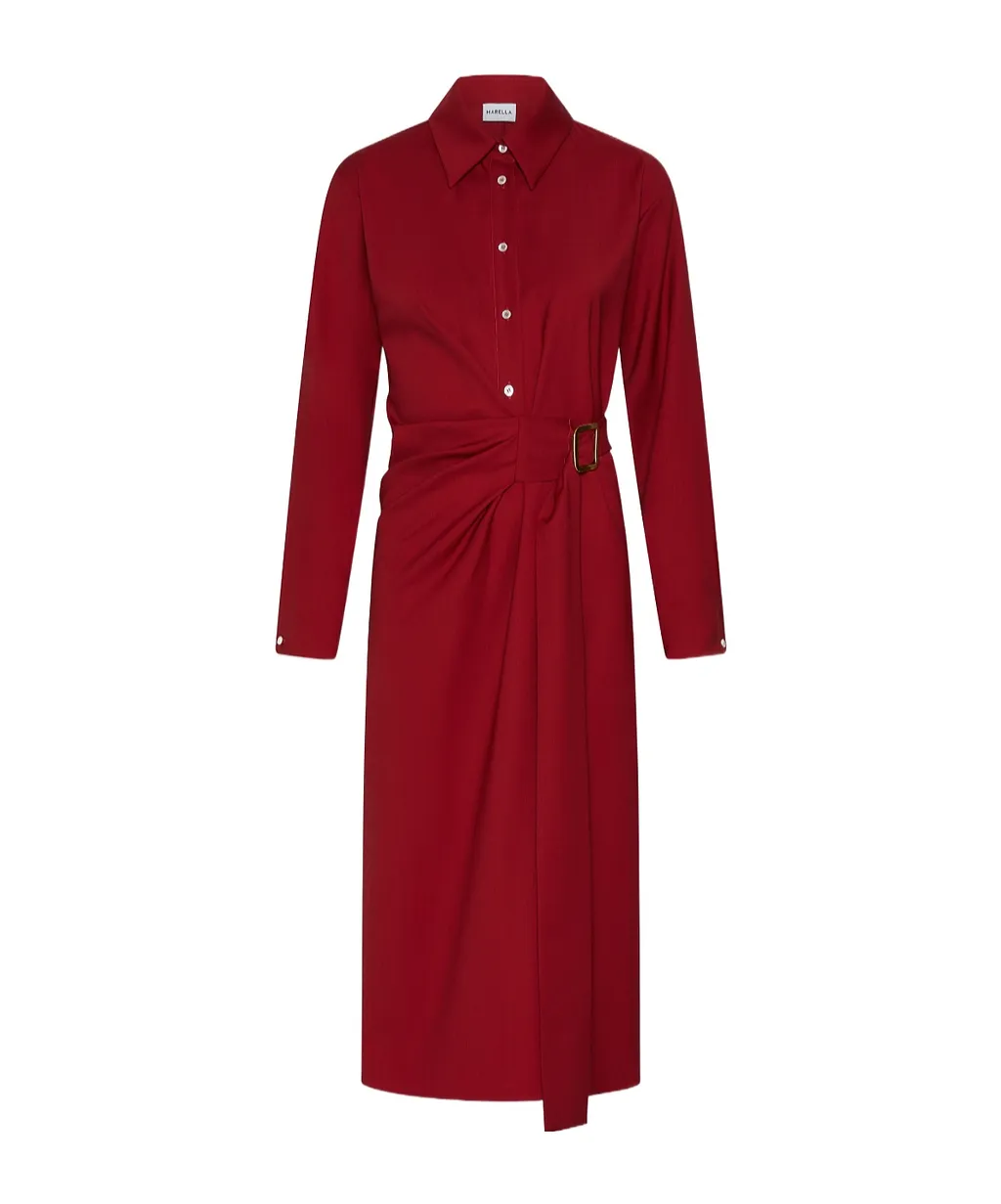 Shirt Dress With Side Buckle Detail