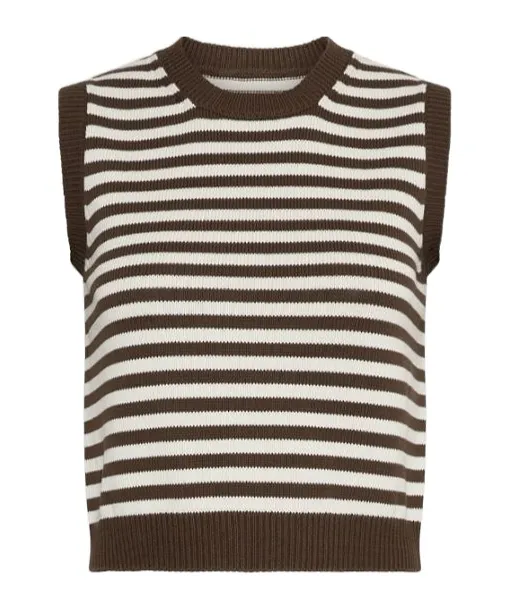 Sleeveless Cotton And Silk Top