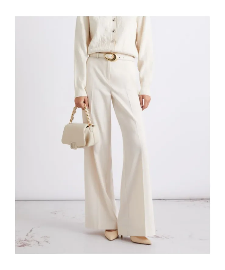 Straight-Fit Stretch Canvas Trousers