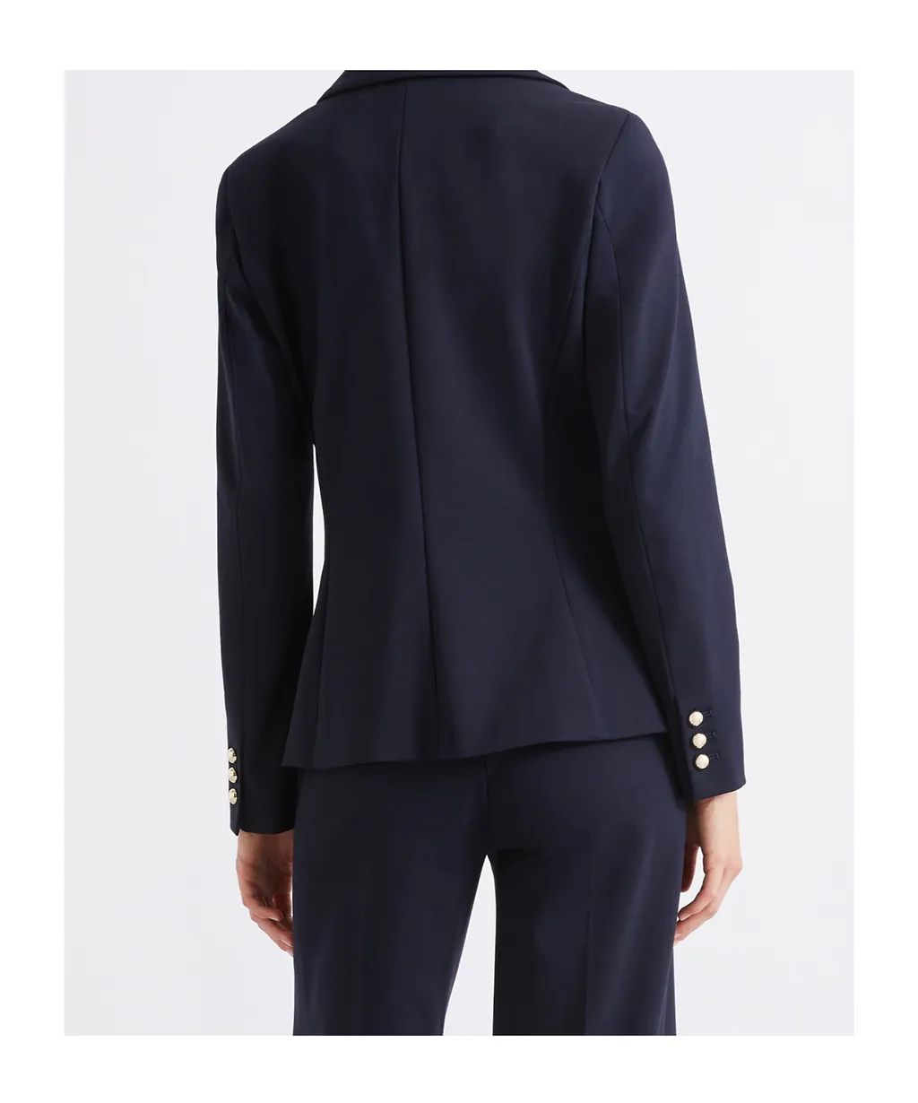 Slim-Fit Jersey Blazer - Navy