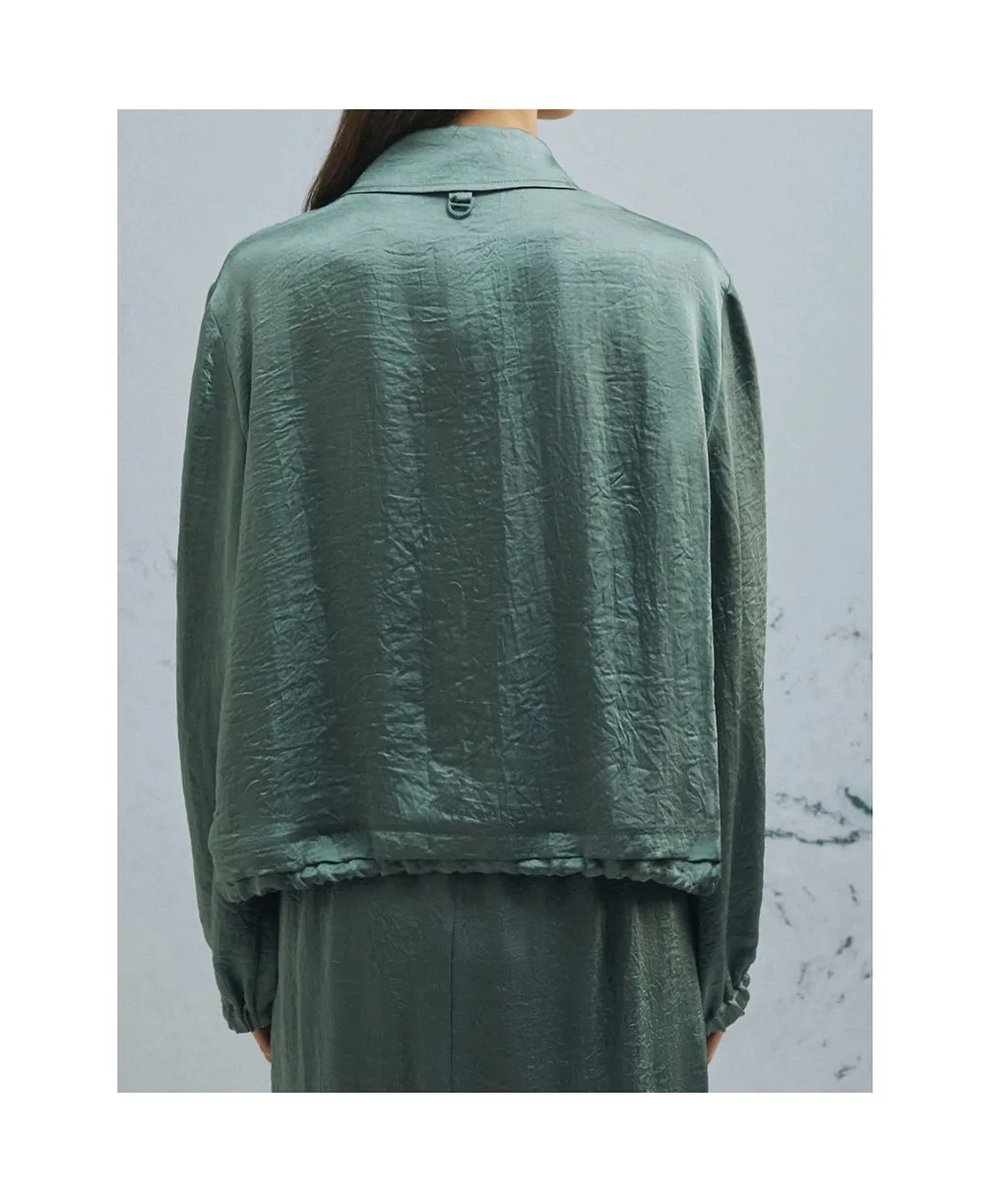 Straight-Fit Drawstring Jacket