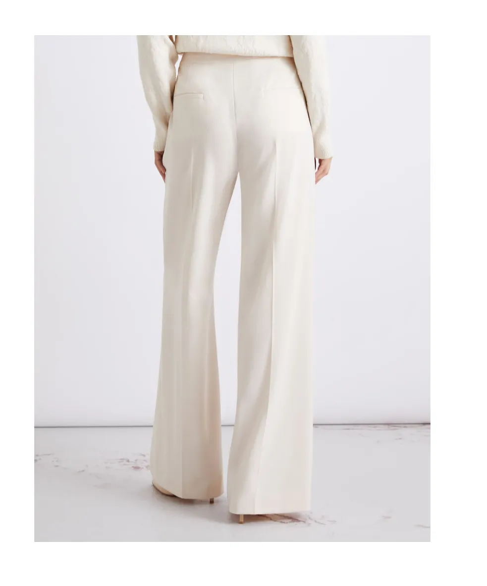 Straight-Fit Stretch Canvas Trousers