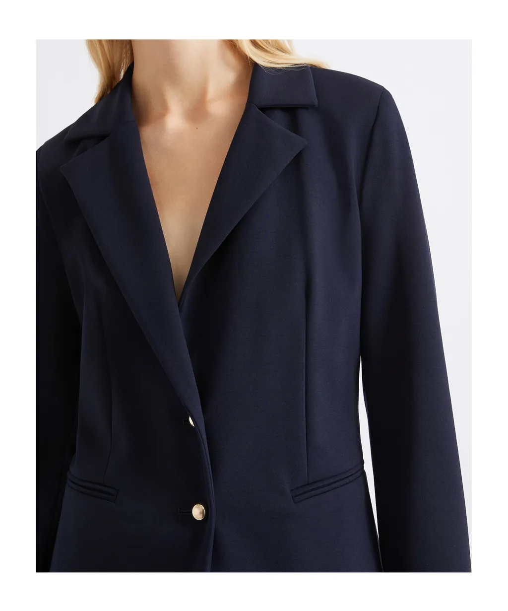 Slim-Fit Jersey Blazer - Navy