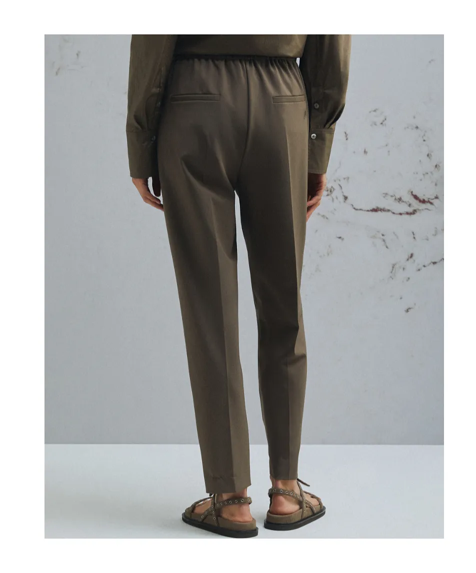 Slim Trousers - Brown