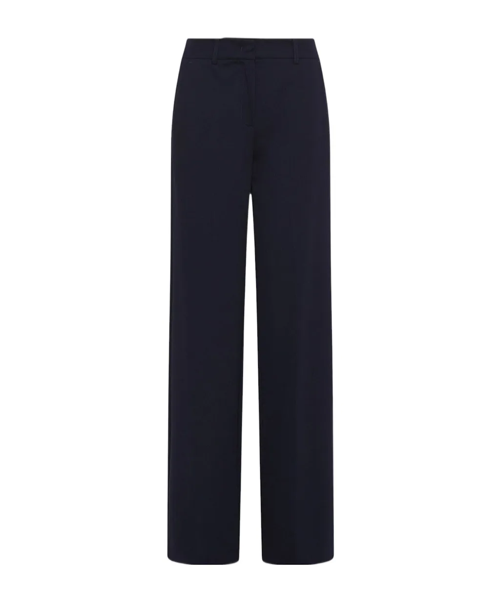 Slim-Fit Jersey Trousers - Navy
