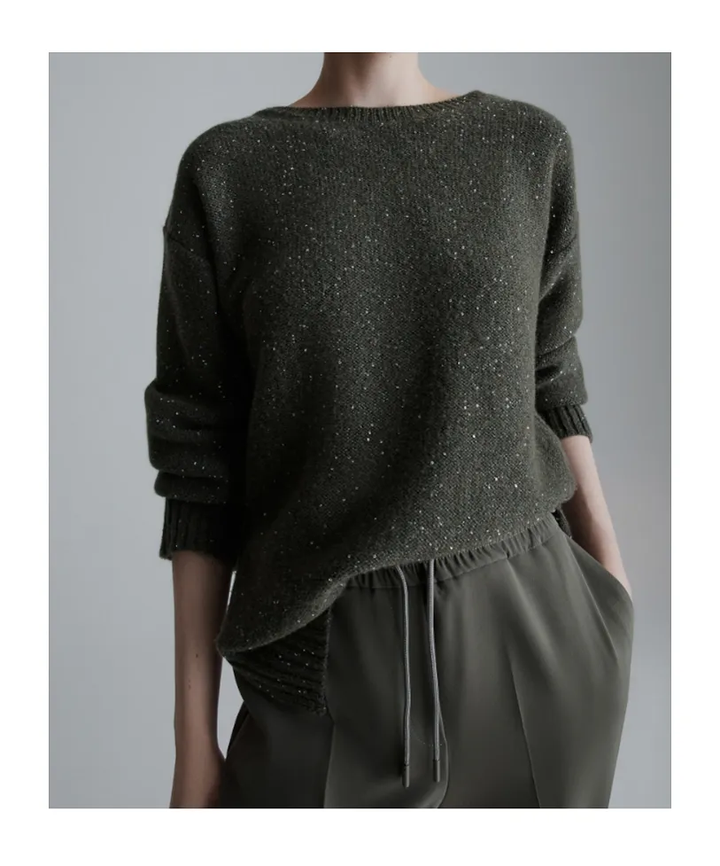 Straight-Fit Cashmere-Blend Sweater