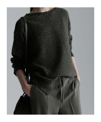 Straight-Fit Cashmere-Blend Sweater
