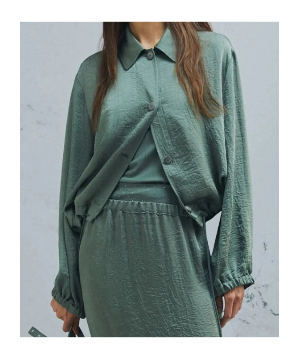 Straight-Fit Drawstring Jacket