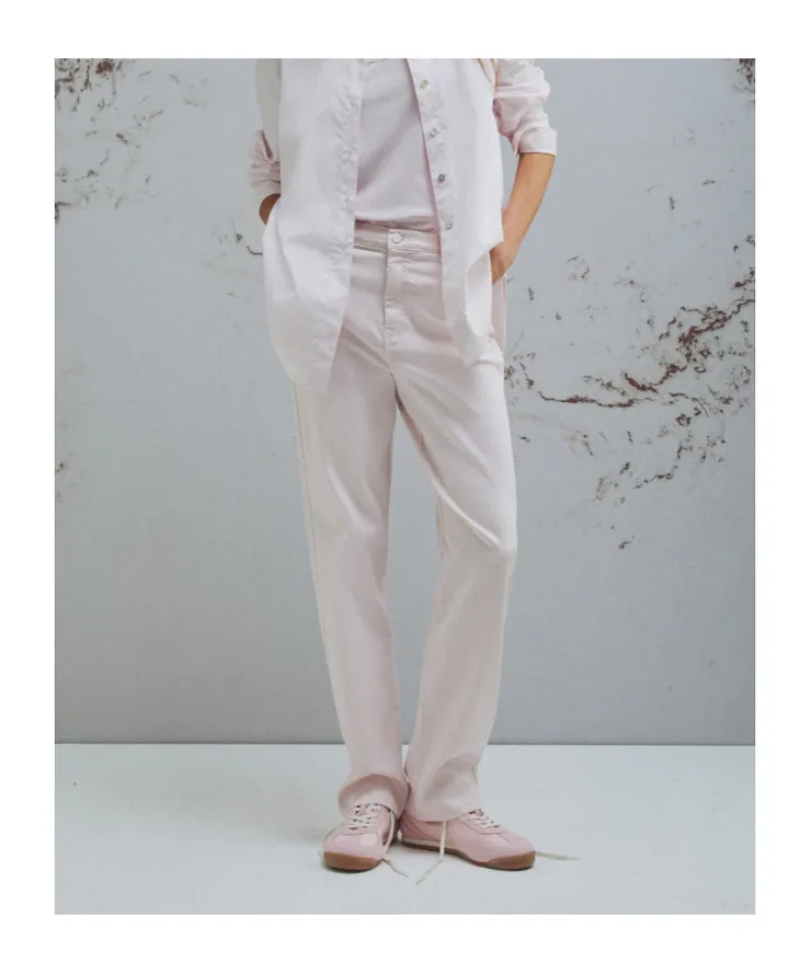 Stretch 5-Pocket Tomboy Trousers - Pink