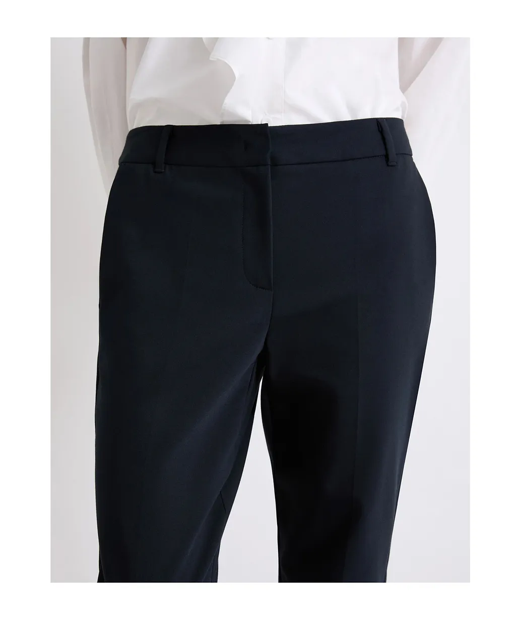 Stretch Cotton-Blend Trousers