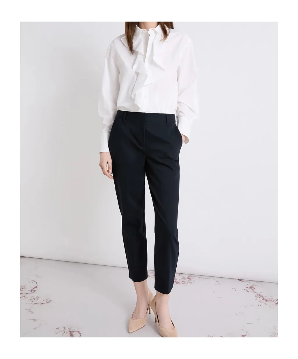 Stretch Cotton-Blend Trousers