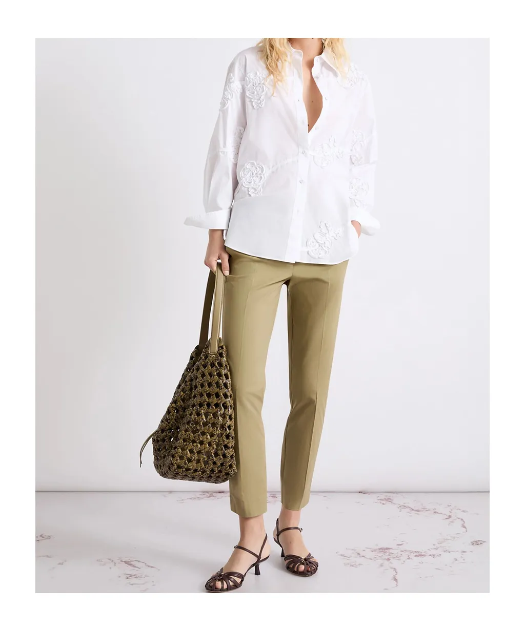 Stretch Poplin Trousers
