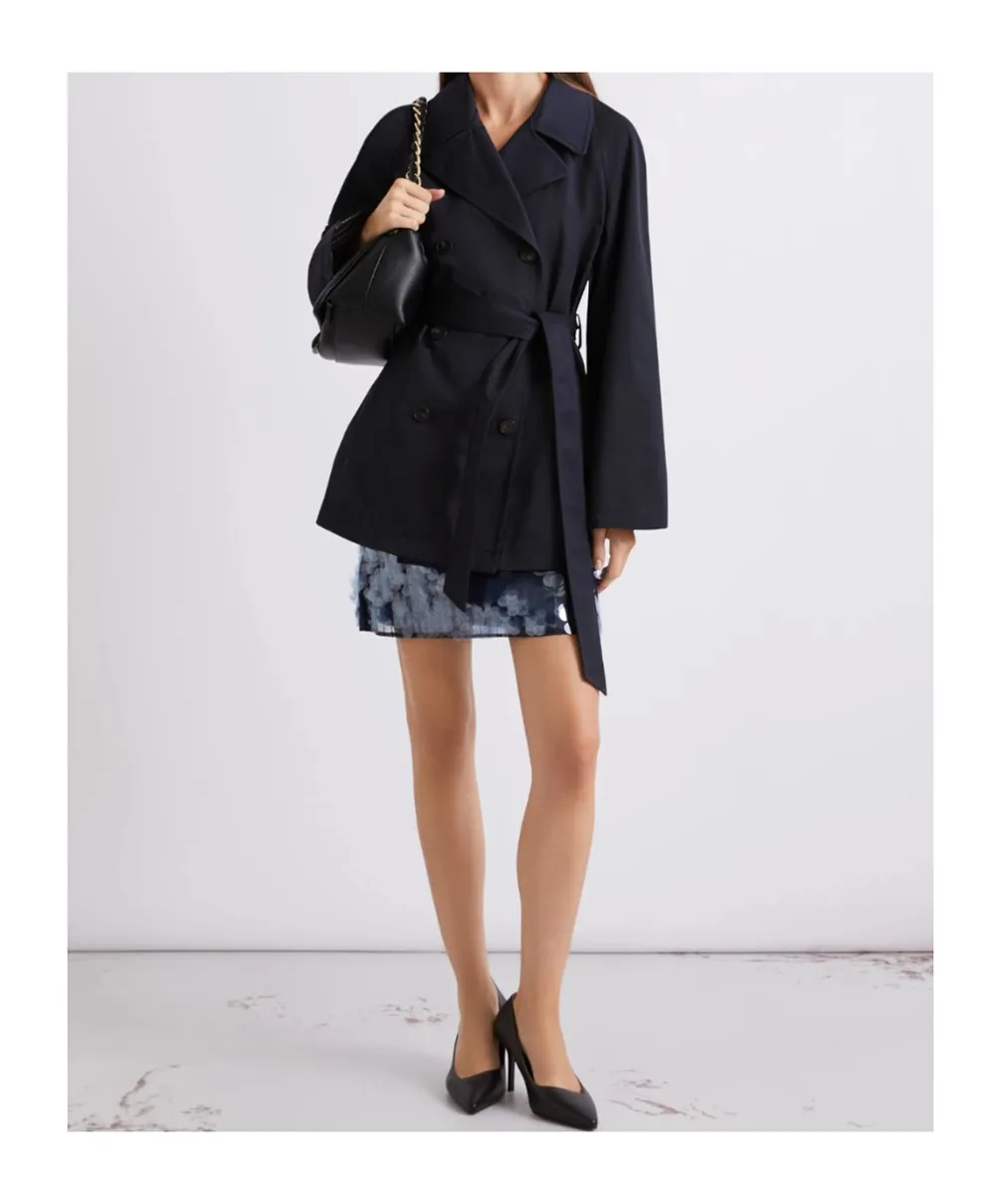 Technical Cotton Trench Coat