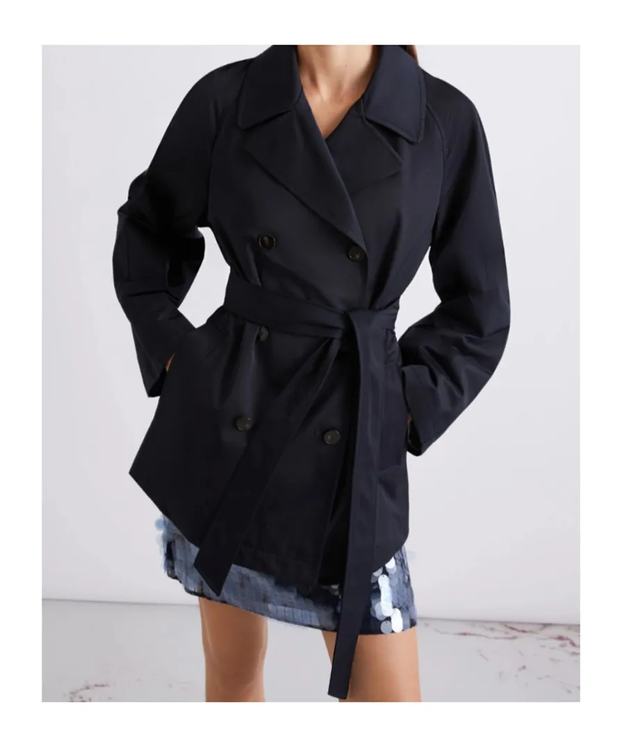 Technical Cotton Trench Coat