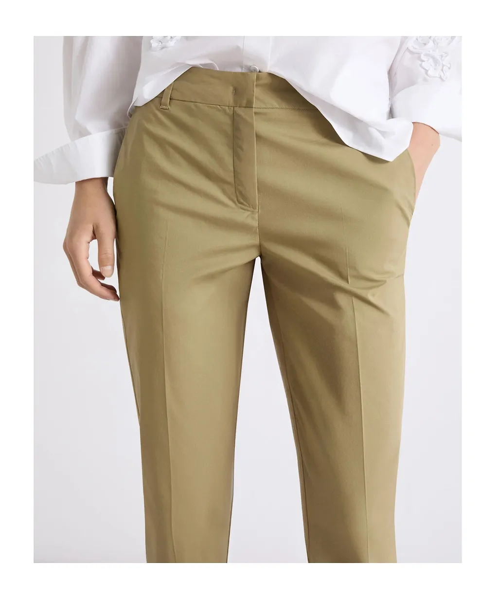 Stretch Poplin Trousers