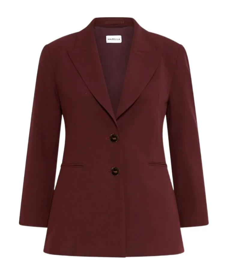 Viscose-Blend Canvas Blazer
