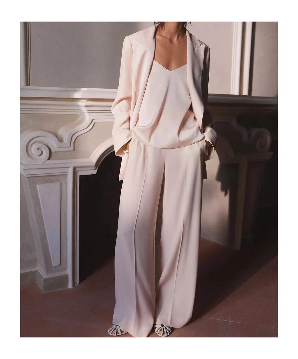Marella Pleated Wide Leg Pants