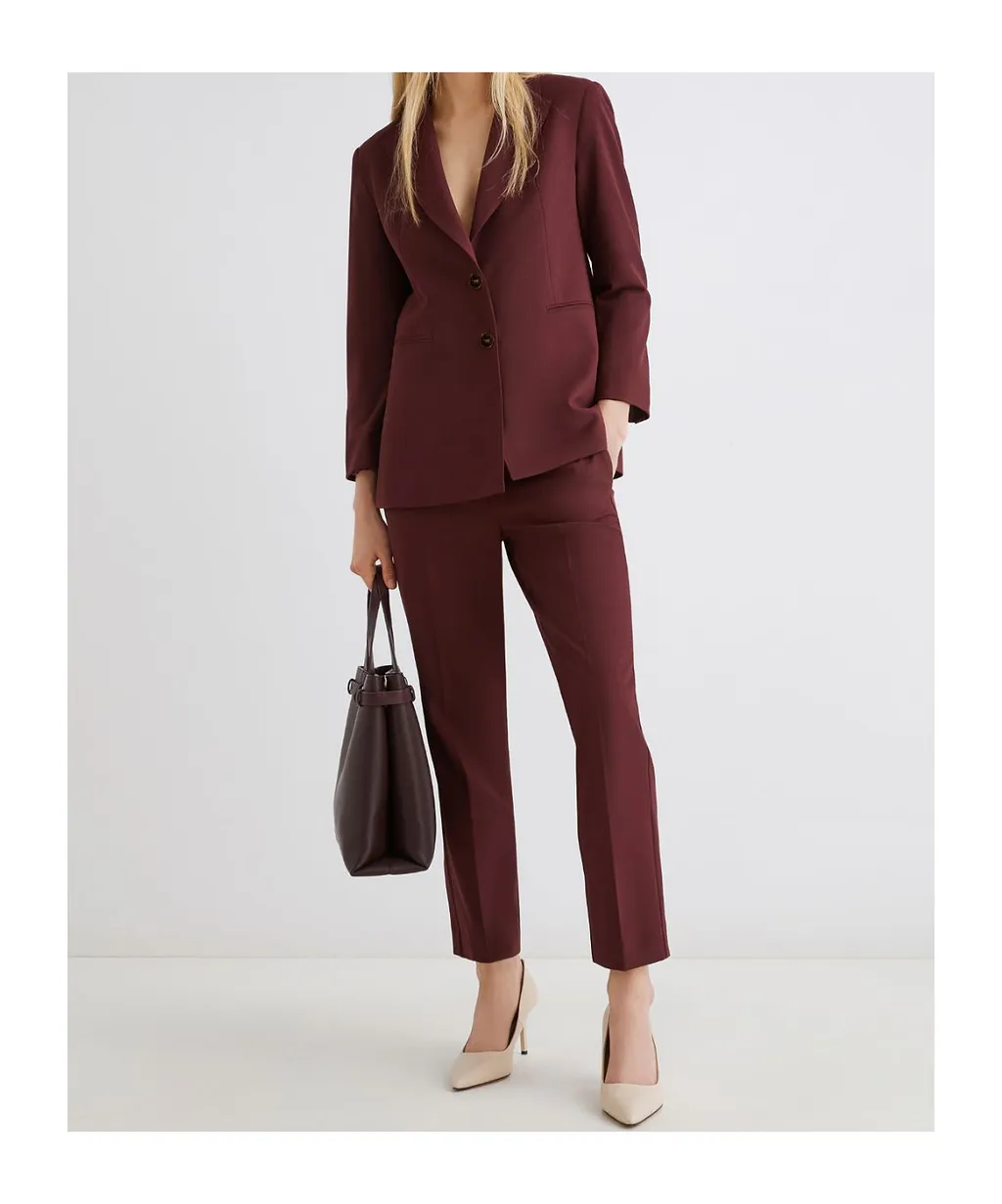 Viscose-Blend Canvas Blazer