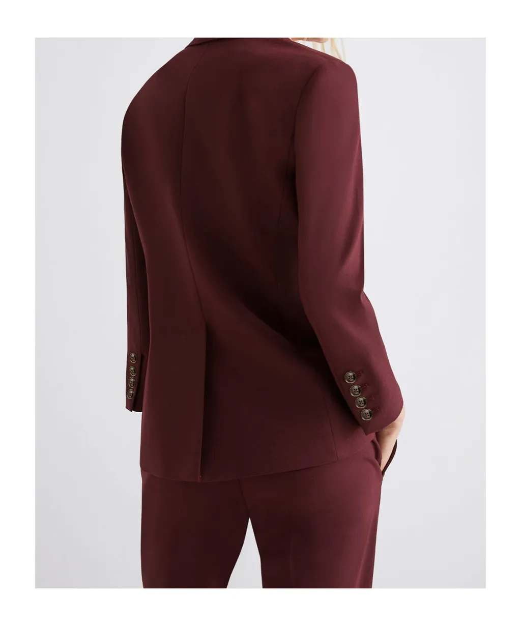 Viscose-Blend Canvas Blazer